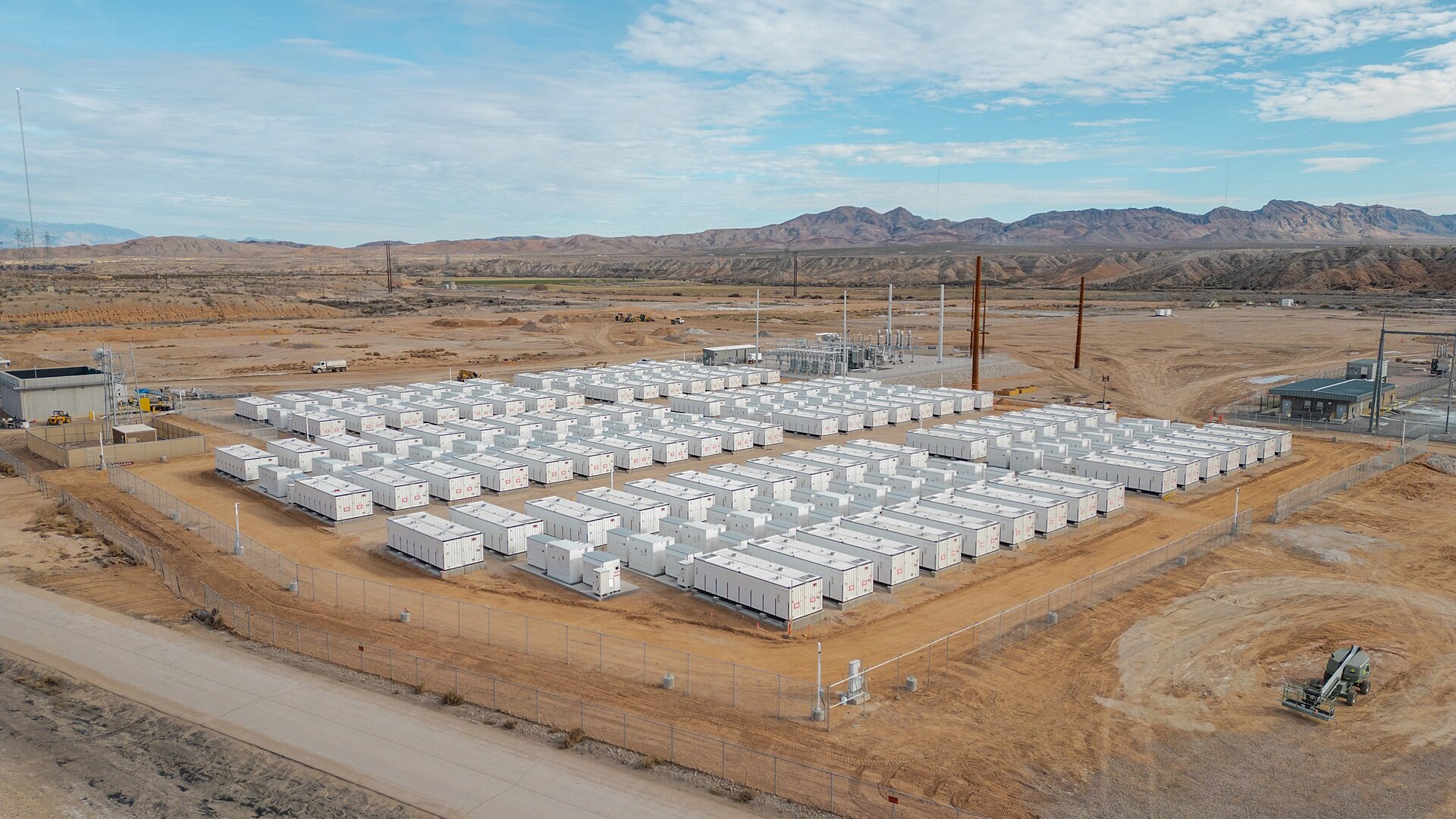 Utility-scale solar PV farm with battery energy storage