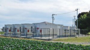 Factory site with rooftop solar and battery energy storage
