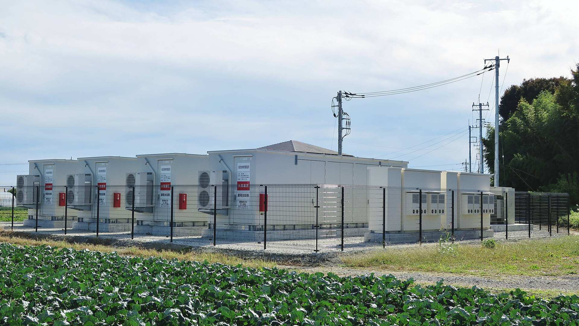 Factory site with rooftop solar and battery energy storage